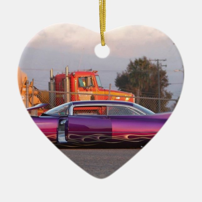 lowrider ceramic ornament (Front)