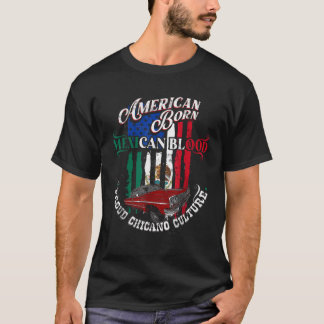 Lowrider Chicano Low Mexican American Latina Rider T-Shirt
