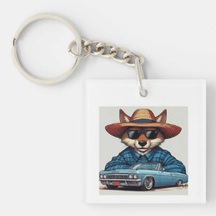 Lowrider Fox Keychain