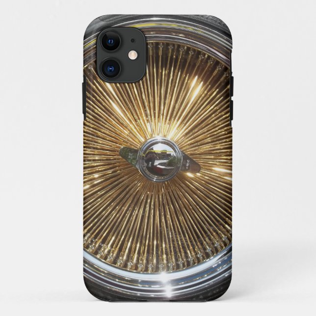 Lowrider Gold Wire Wheels Smartphone Cover (Back)