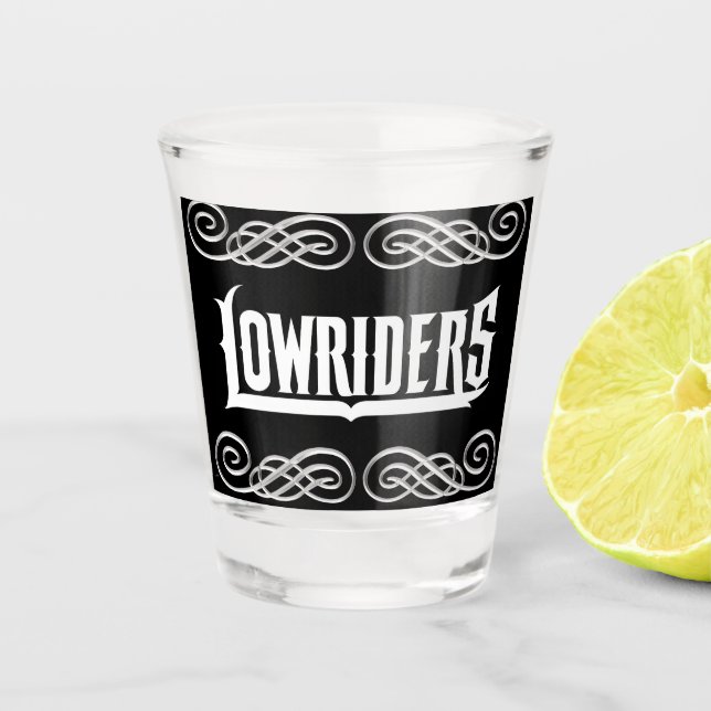 Lowrider Shot Glass (Front)
