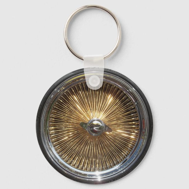 Lowrider Wire Wheels Keychain 2 (Front)