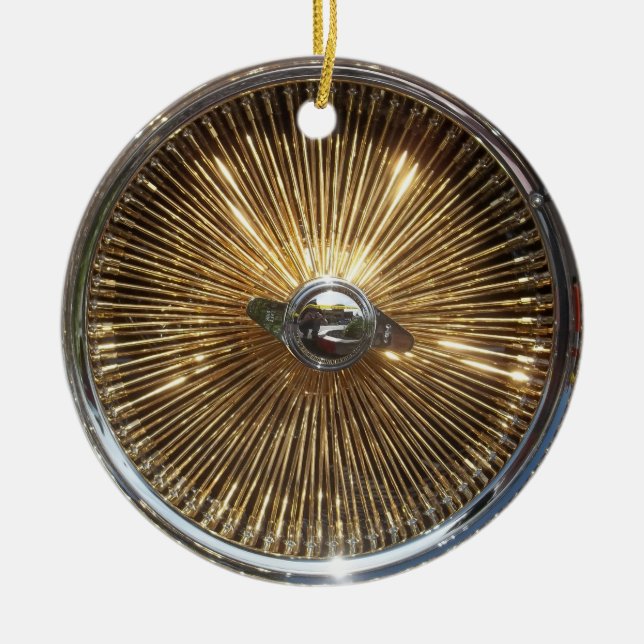Lowrider Wire Wheels Ornament (Front)