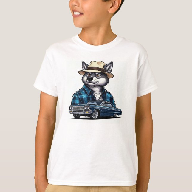 Lowrider Wolf T-Shirt (Front)