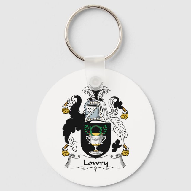 Lowry Family Crest Keychain (Front)