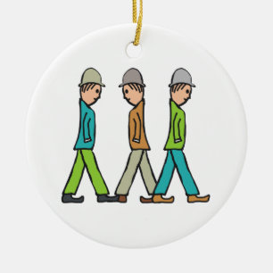 Lowry Matchstick Men Ceramic Ornament
