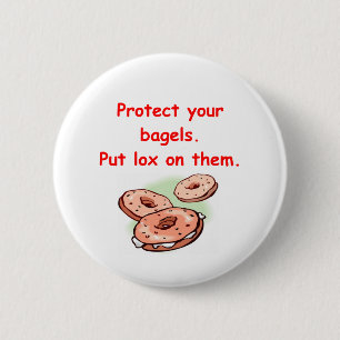lox and bagels 2 inch round button
