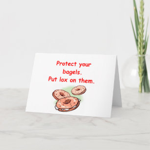 lox and bagels card