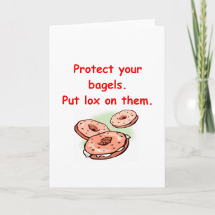 lox and bagels card
