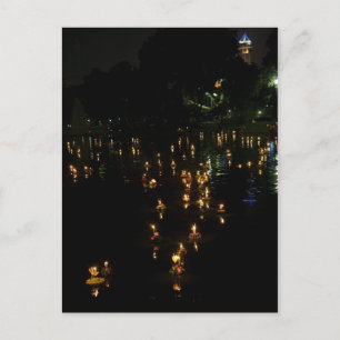 Loy Krathong Bangkok Lumpini Park Postcard