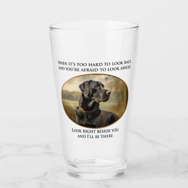 Loyal Black Lab Glass (Front)
