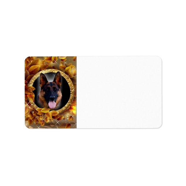 Loyal German Shepherd Label (Front)