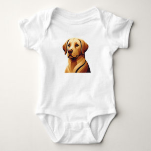 Loyal Labrador Retriever Baby Bodysuit