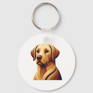 Loyal Labrador Retriever Keychain