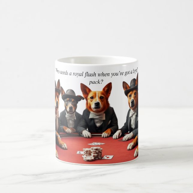 Loyal Pack – Poker Dogs Magic Morphing Mug (Center)