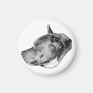 loyal stare dotwork magnet