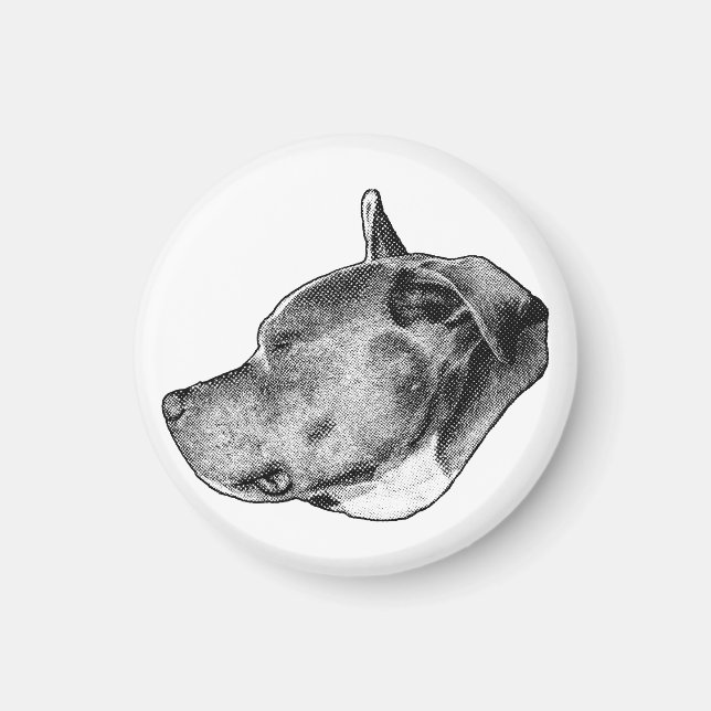 loyal stare dotwork magnet (Front)
