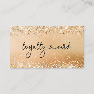Loyalität Karte Glitter 5 Nails Lashes Beauty Business Card