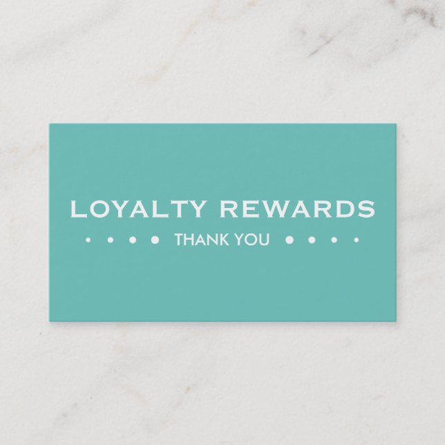 LOYALTY 4dots (colour customizable) Card (Front)