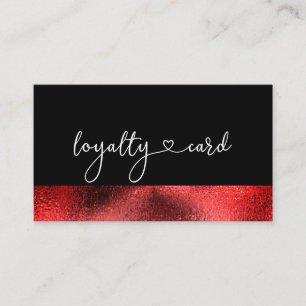 Loyalty 5 Nails Lashes Beauty Business Card