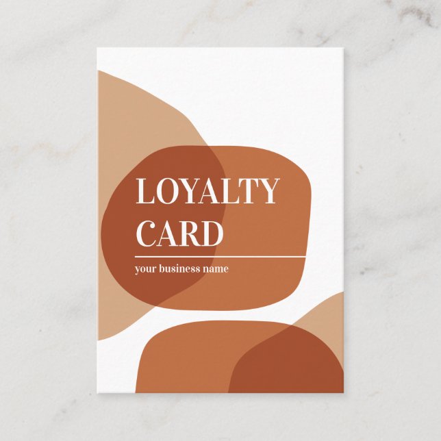 Loyalty Abstract Pastel Business Card (Front)