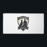 Loyalty Beyond Words Vintage K9 Police Badge Vecto Desk Mat<br><div class="desc">Loyalty Beyond Words Vintage K9 Police Badge Vector Illustration 3</div>