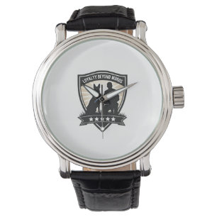 Loyalty Beyond Words Vintage K9 Police Badge Vecto Watch