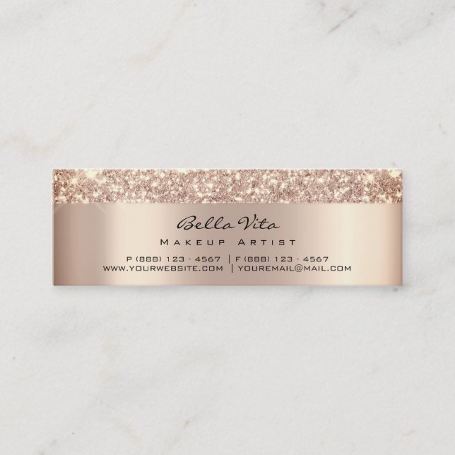 Loyalty Card 6 Punch Makeup Beauty Heart Rose Lash (Front)
