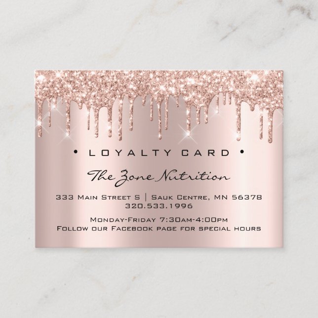 Loyalty Card 6 Punch Nutrition Health Herbs (Front)