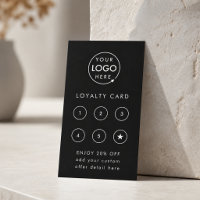 Loyalty Card | Black Business Reward Punch Cards
