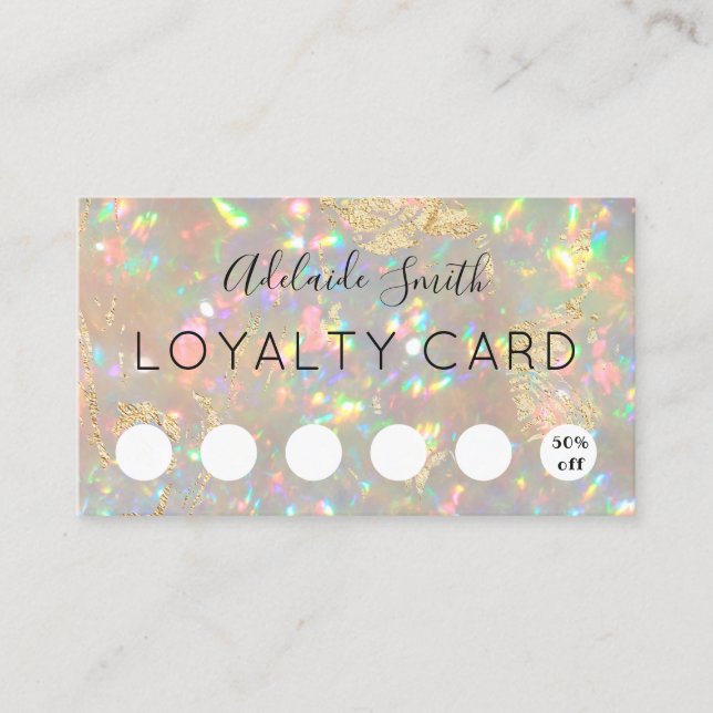 loyalty card brilliant opal (Front)
