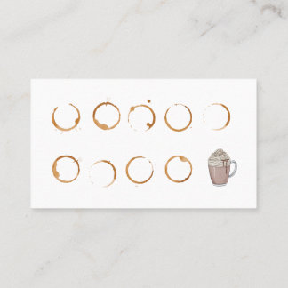 Loyalty card for coffee shop Business Card