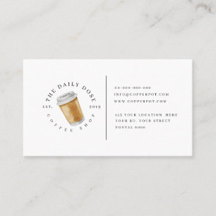 Loyalty card for coffee shop Business Card