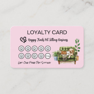 Loyalty Card for Pet Sitters and Dog Walkers
