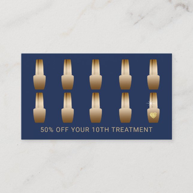 Loyalty Card | Nail Salon Makeup Artist Manicurist (Front)