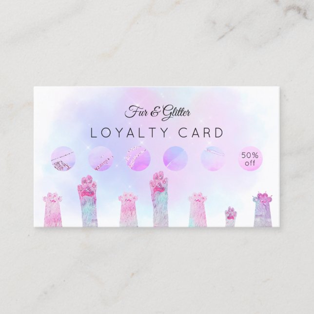 loyalty card pet grooming (Front)