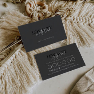 Loyalty Card Template, Black & White