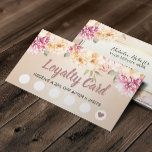 Loyalty Card | Vintage Floral Ivory Beauty Salon<br><div class="desc">Vintage Floral Ivory Beauty Salon Loyalty Punch Cards.</div>