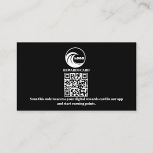 Loyalty Cards Virtual QR Code Business Logo