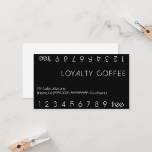 Loyalty Coffee Double Punch Card