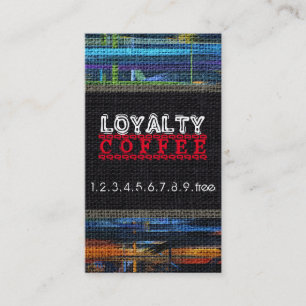 Loyalty Coffee Punch Burlap Look #20 Card