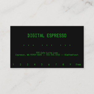Loyalty Coffee Punch-Card [digital] Card