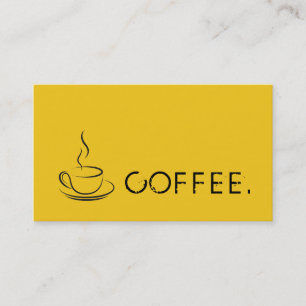 Loyalty Coffee Punch Deep Lemon Background Card