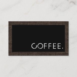 Loyalty Coffee Punch Modern Black Background Card