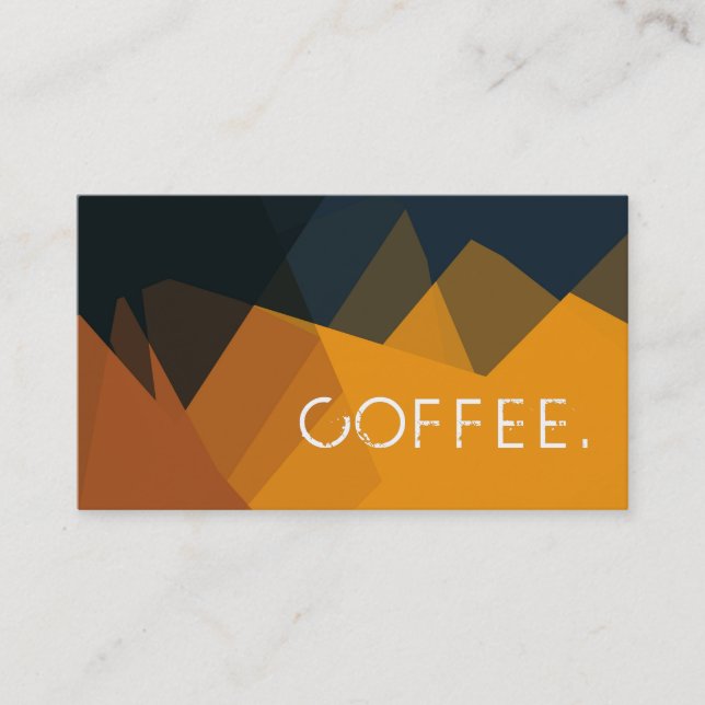 Loyalty Coffee Punch Modern Mosaic Pattern #19 Card (Front)