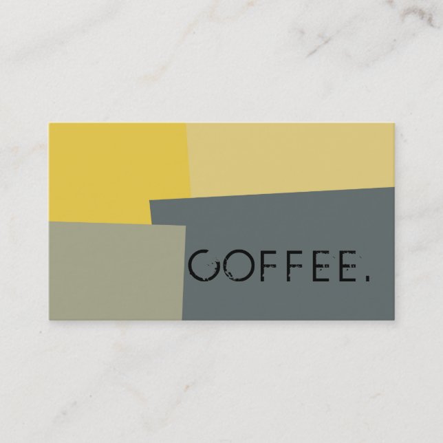 Loyalty Coffee Punch Modern Retro Colour #15 Card (Front)