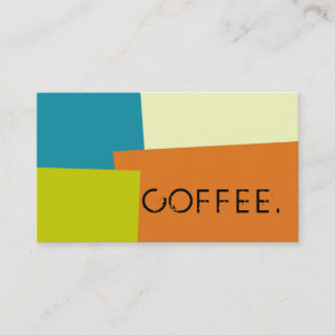 Loyalty Coffee Punch Modern Retro Colour Card