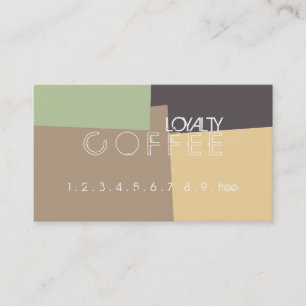 Loyalty Coffee Punch Retro Colour Pattern #20 Card