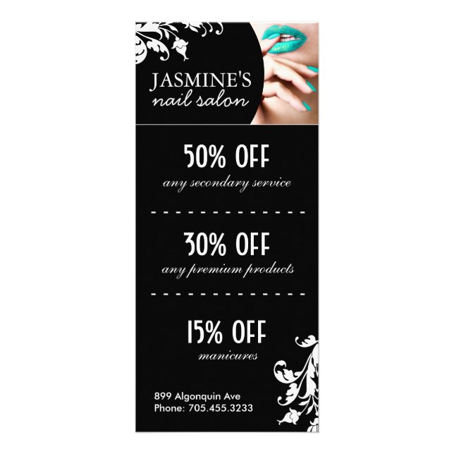 Loyalty Coupon Cards for Salons (Front)