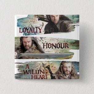 Loyalty, Honour, A Willing Heart 2 Inch Square Button